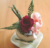 石の器アレンジメントPreserved Flower atelierTALA